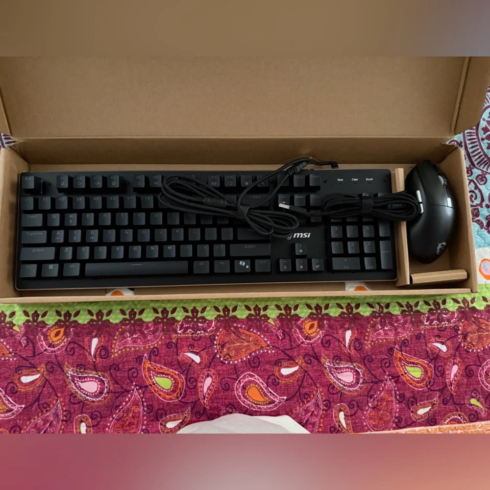 MSI Gaming Keyboard and Mouse Combo - Black and Brown